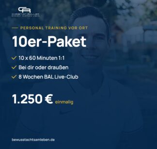 Personal Training 10er-Paket, 10 x 60 Minuten 1:1 mit Christian Roller